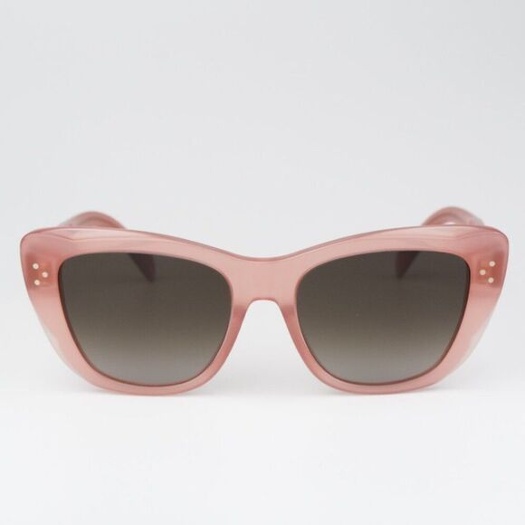 NEW Celine CL40199I 74K Milky Peach Gradient Brown Butterfly Women Sunglasses - Picture 2 of 9
